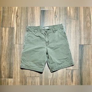 Carhartt Olive Cargo Shorts for Men